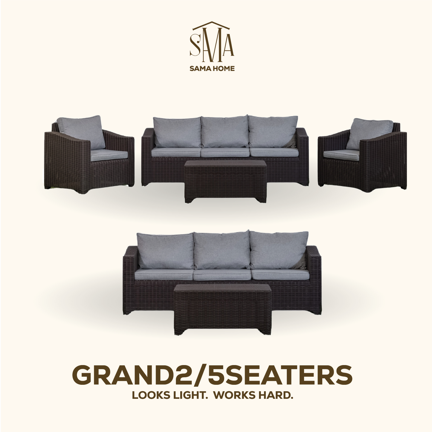 Sama Home Grand2 5-Seater Lounge Set