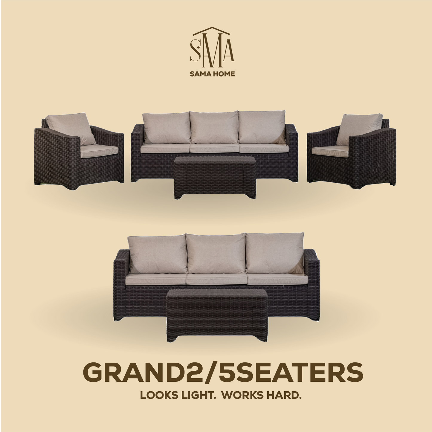 Sama Home Grand2 5-Seater Lounge Set