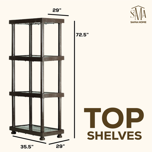 Sama Home 4-Tier Universal Shelving Rack