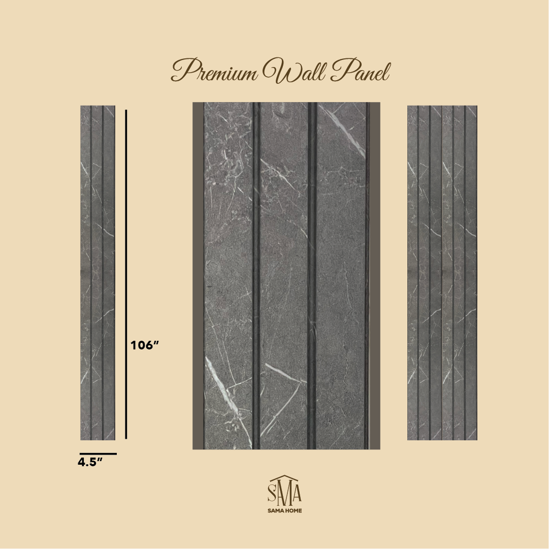 10‑Panel Marble‑Effect Wall Cladding